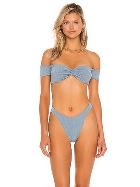 Hunza G brigette nile bikini air force blue